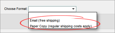 shipping options