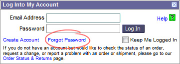 reset password